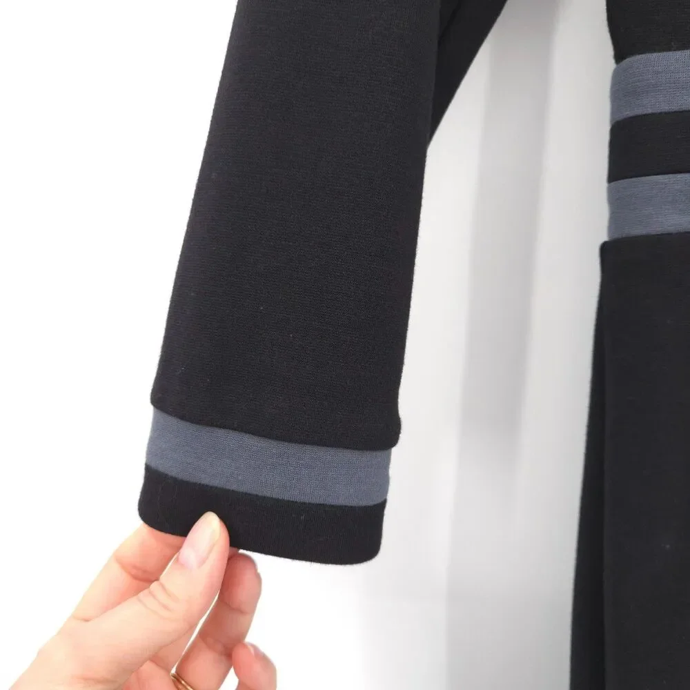 Boden Nellie knit ponte dress Size 6p black & gray stretch 3/4 sleeve‎ career - Picture 4 of 10